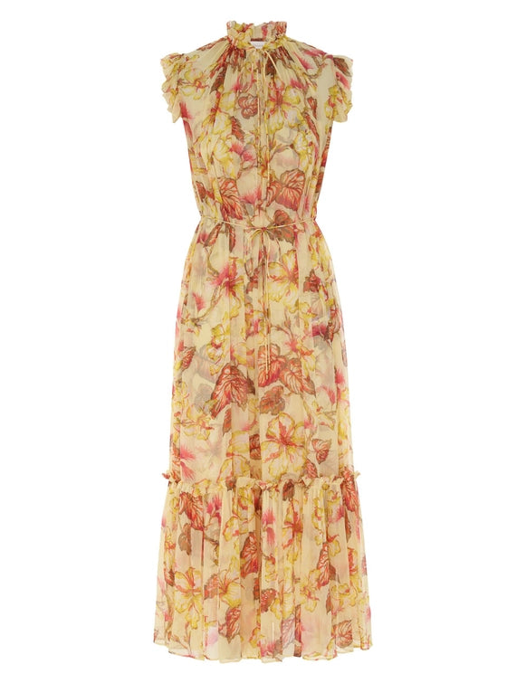 Vestido Matchmaker Flutter ZIMMERMANN MIDI VESTIDOS Malva CO