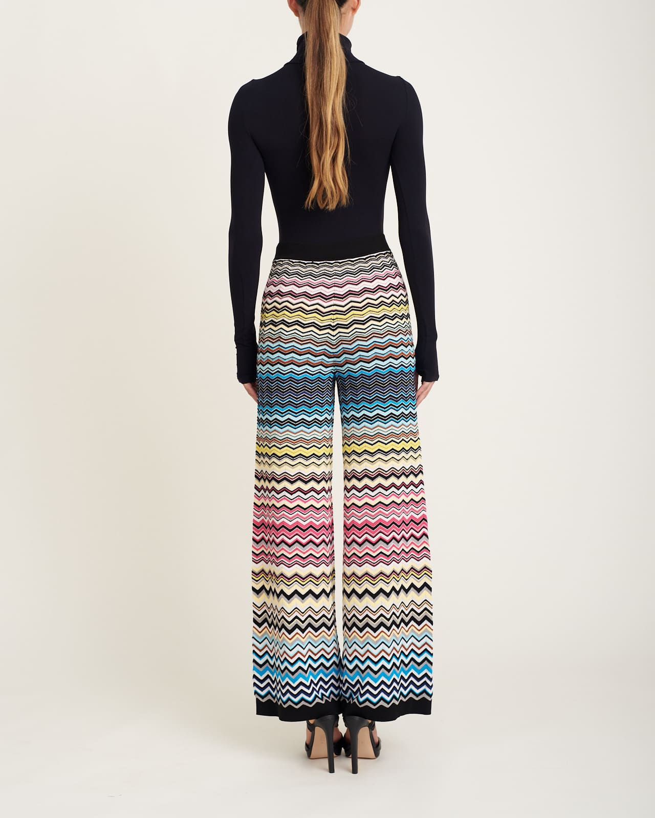 Pantalon Knitted Multicolored Chevron