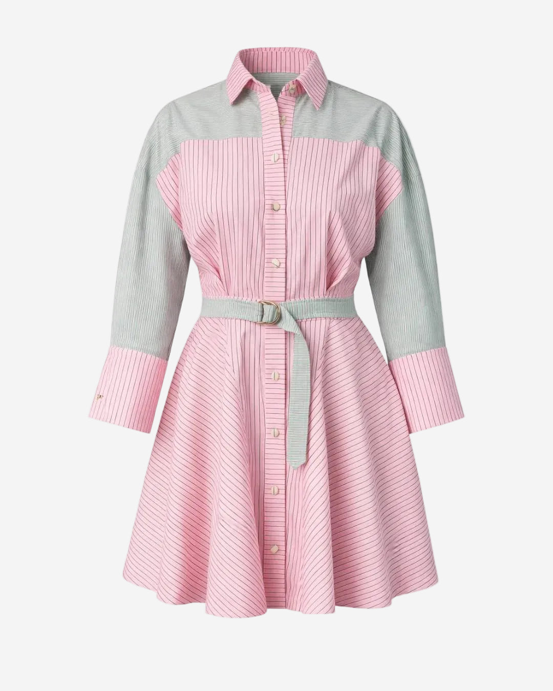 Midi Vestido Elena Stripes FLOW MIDI VESTIDOS Malva CO
