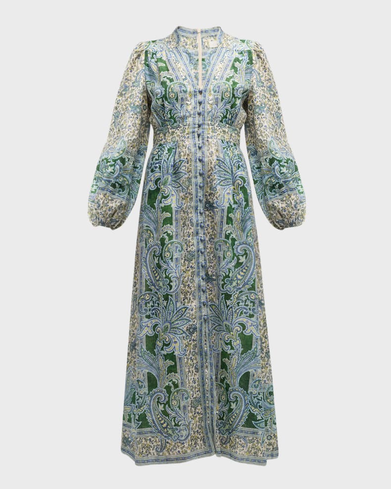 Vestido Ottie Plunge ZIMMERMANN MIDI VESTIDOS Malva CO