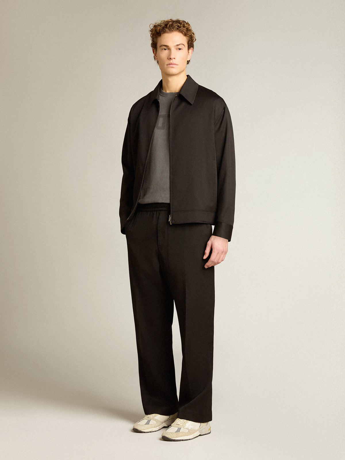 T-Shirt Golden Goose Distressed Para Hombre