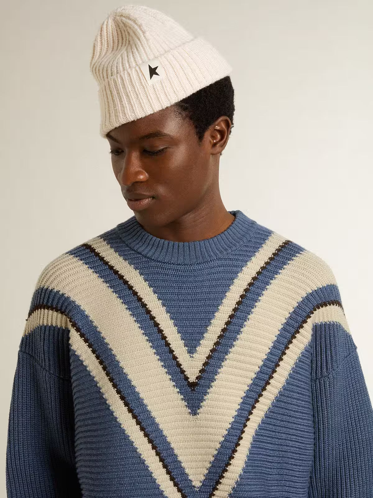 Sweater Journey Boxy Crewneck Knit Jacquard