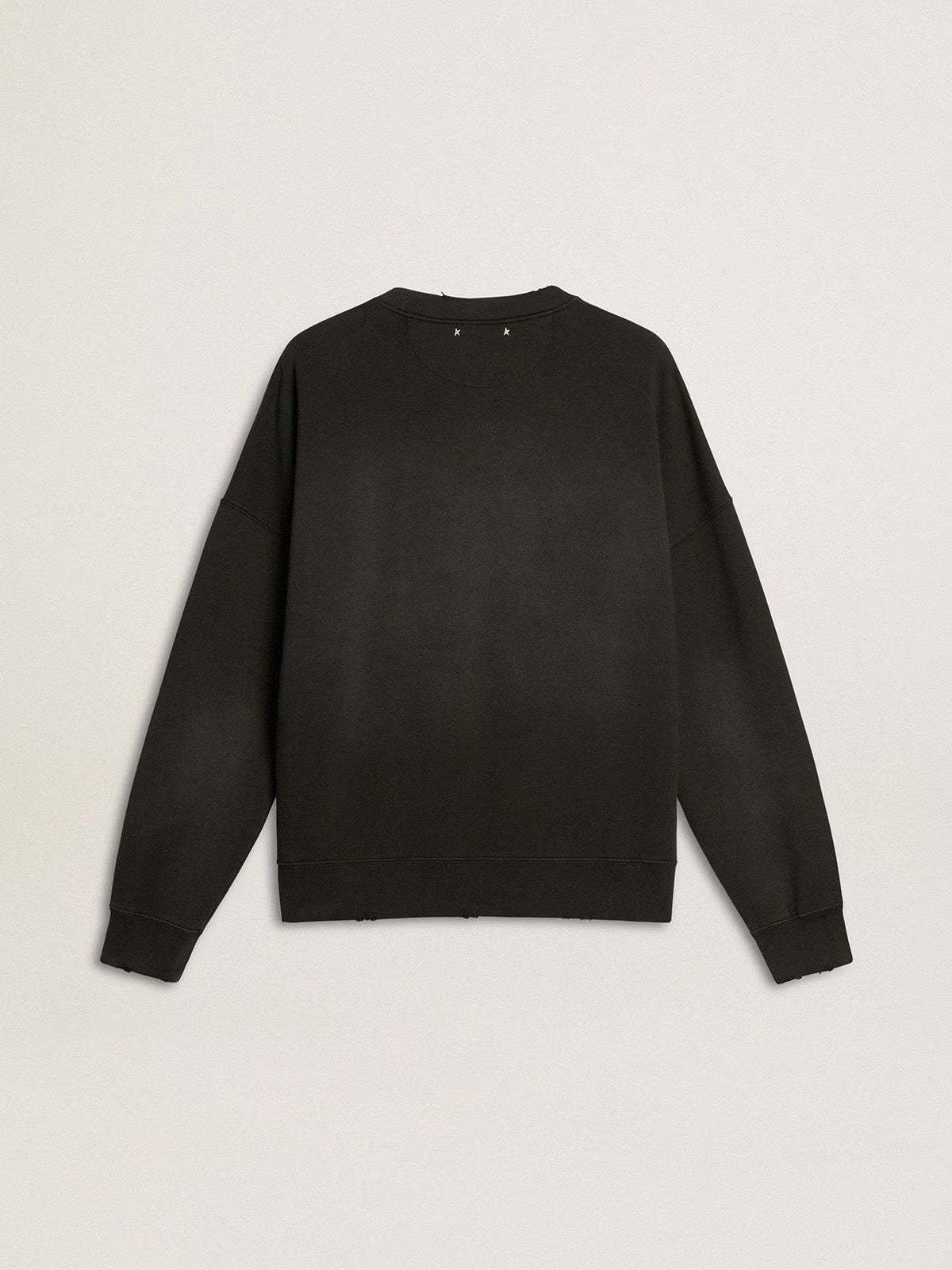 Sweater Journey Crew Neck Dyed Bleaching Effect