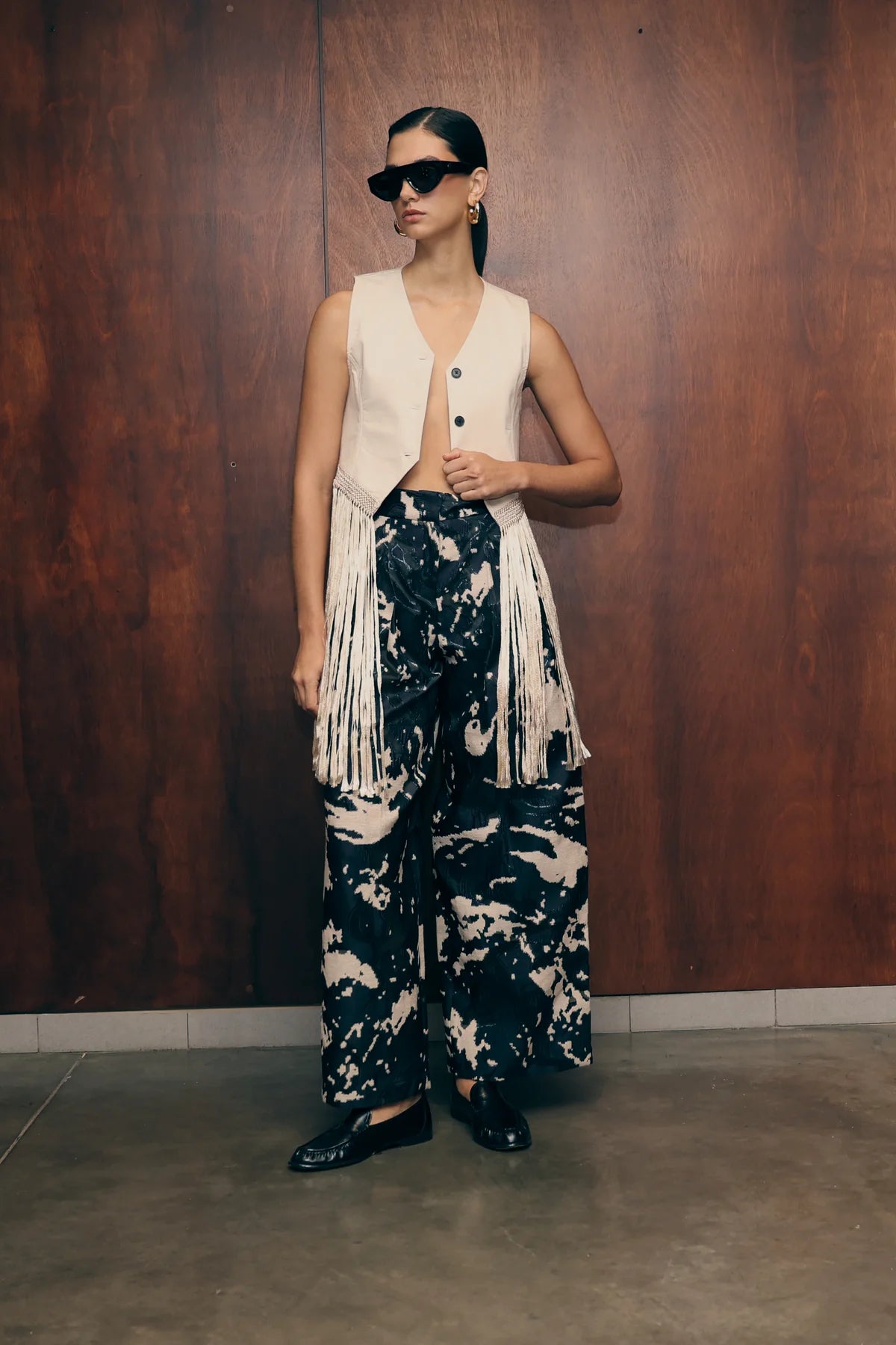 Pantalones Jacquard Noa