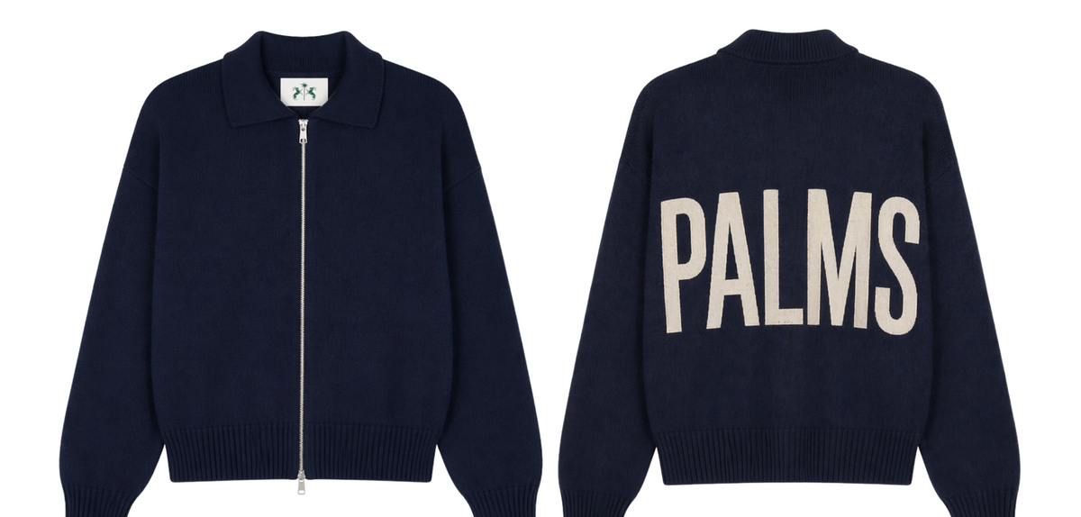 Sweater Palms Zip Up