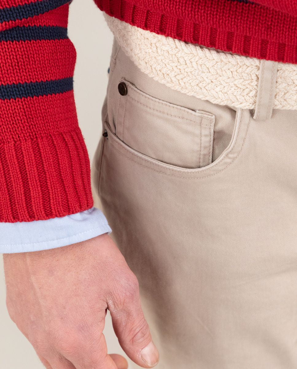 Pantalon 5 Bolsillos EL GANSO PANTALONES Malva CO