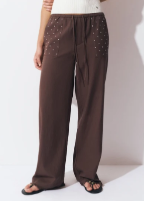 Pantalon Fluido Tachas