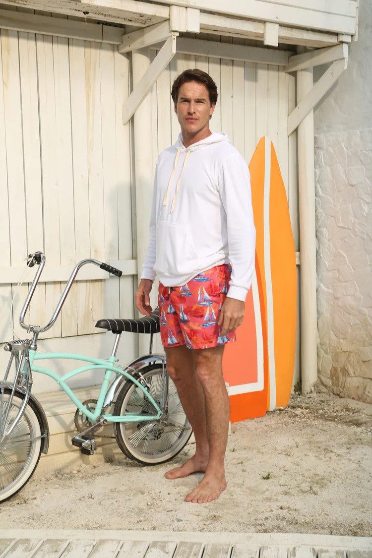 Pantaloneta Sailboats Orange