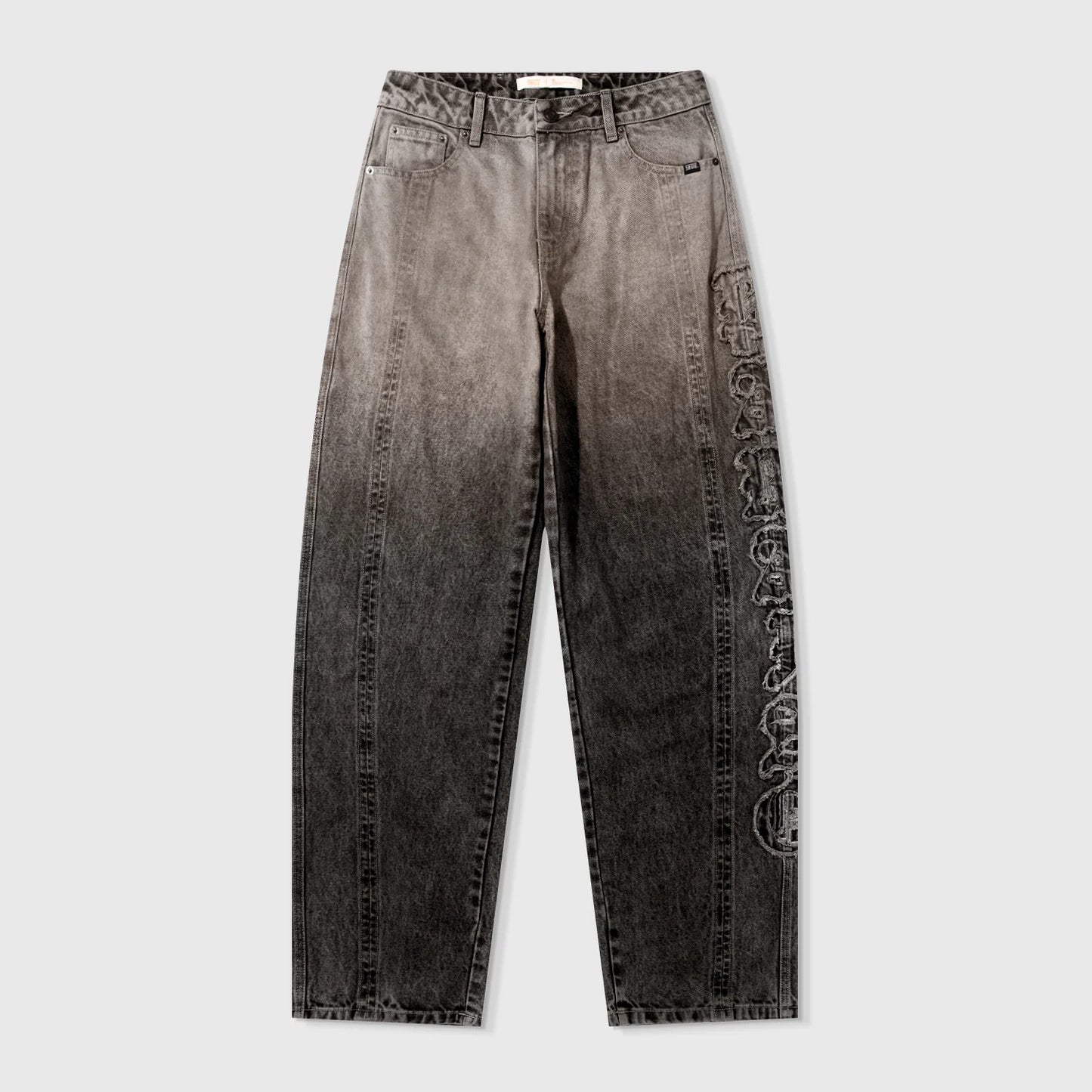 Pantalon Barrel Denim Washed Mujer