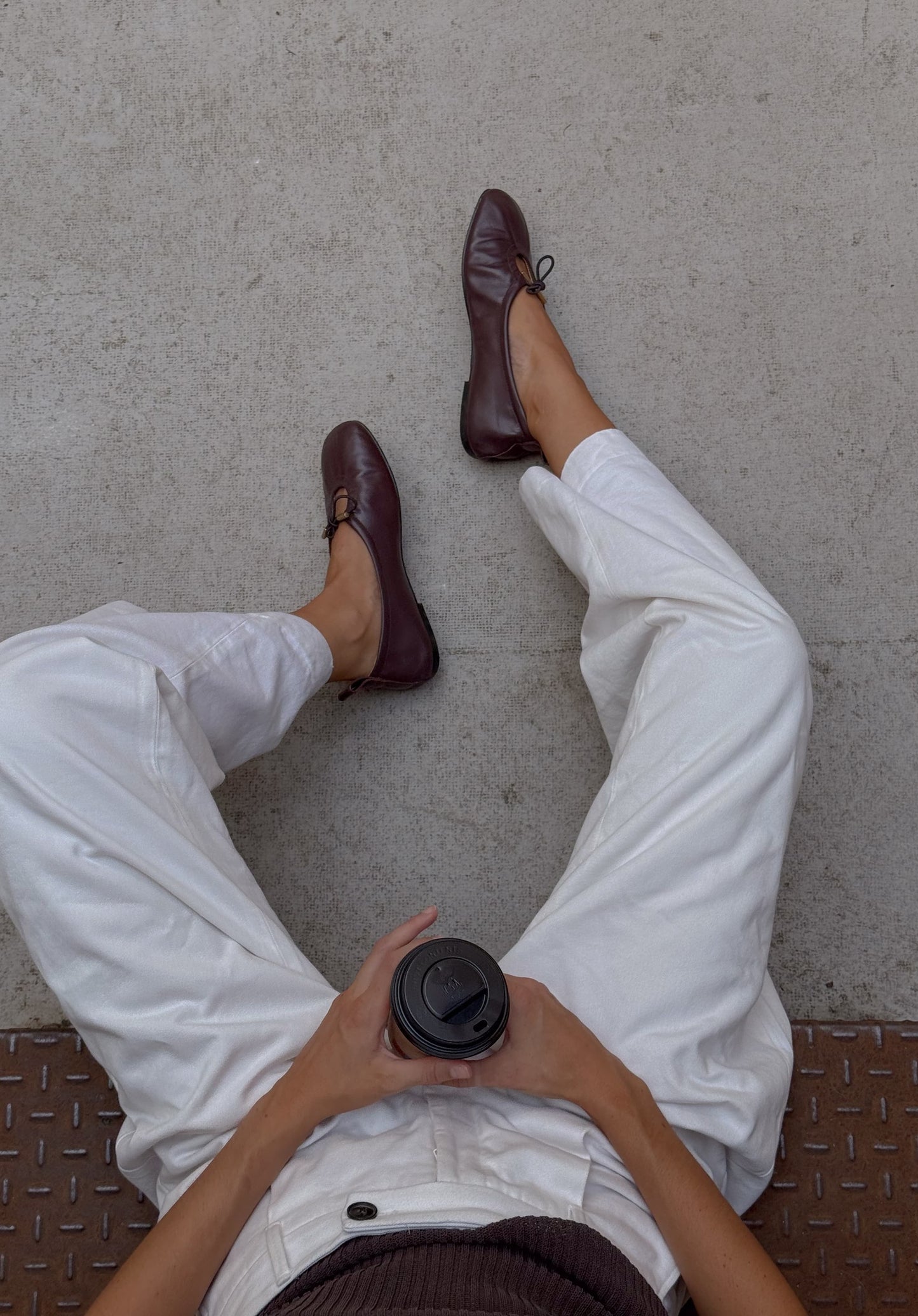 Baleta Alohas De Mujer Rosalind Leather Flats BALLERINAS Malva CO