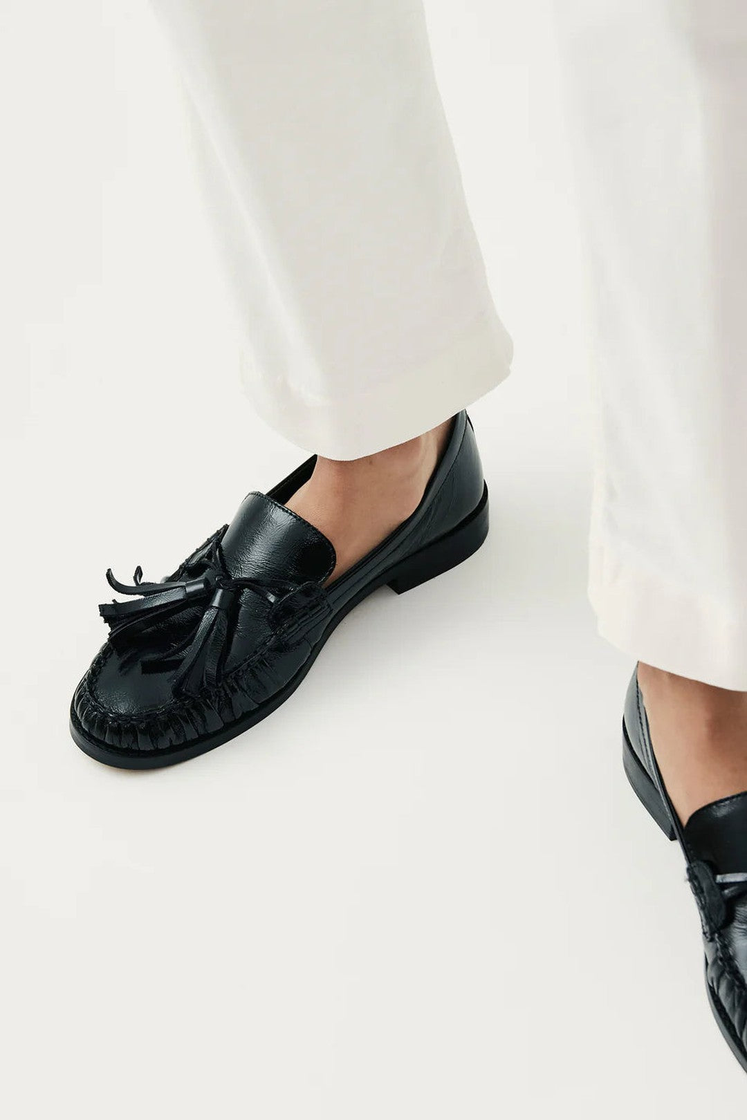 Mocasin Alohas De Mujer Marietta Patent Leather MOCASINES Malva CO