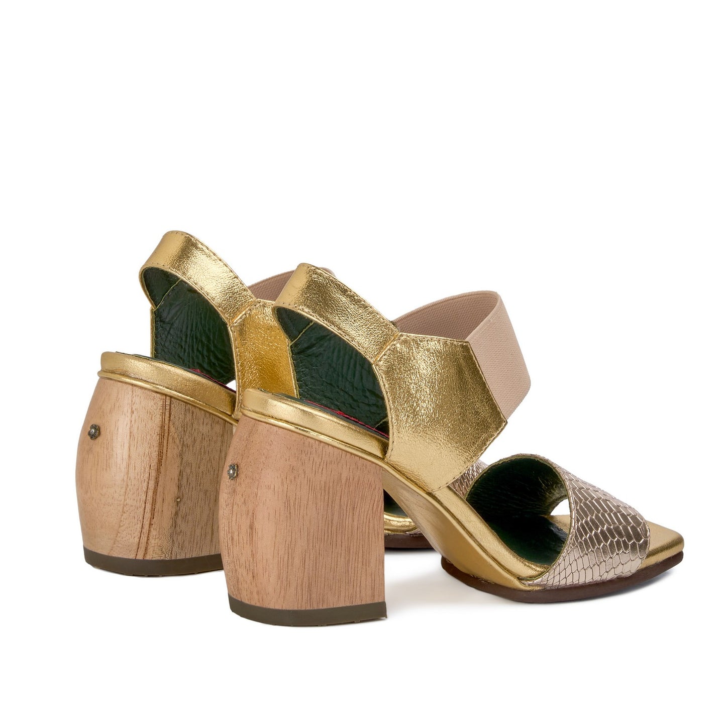 Sandalia Letrista Oro Mp