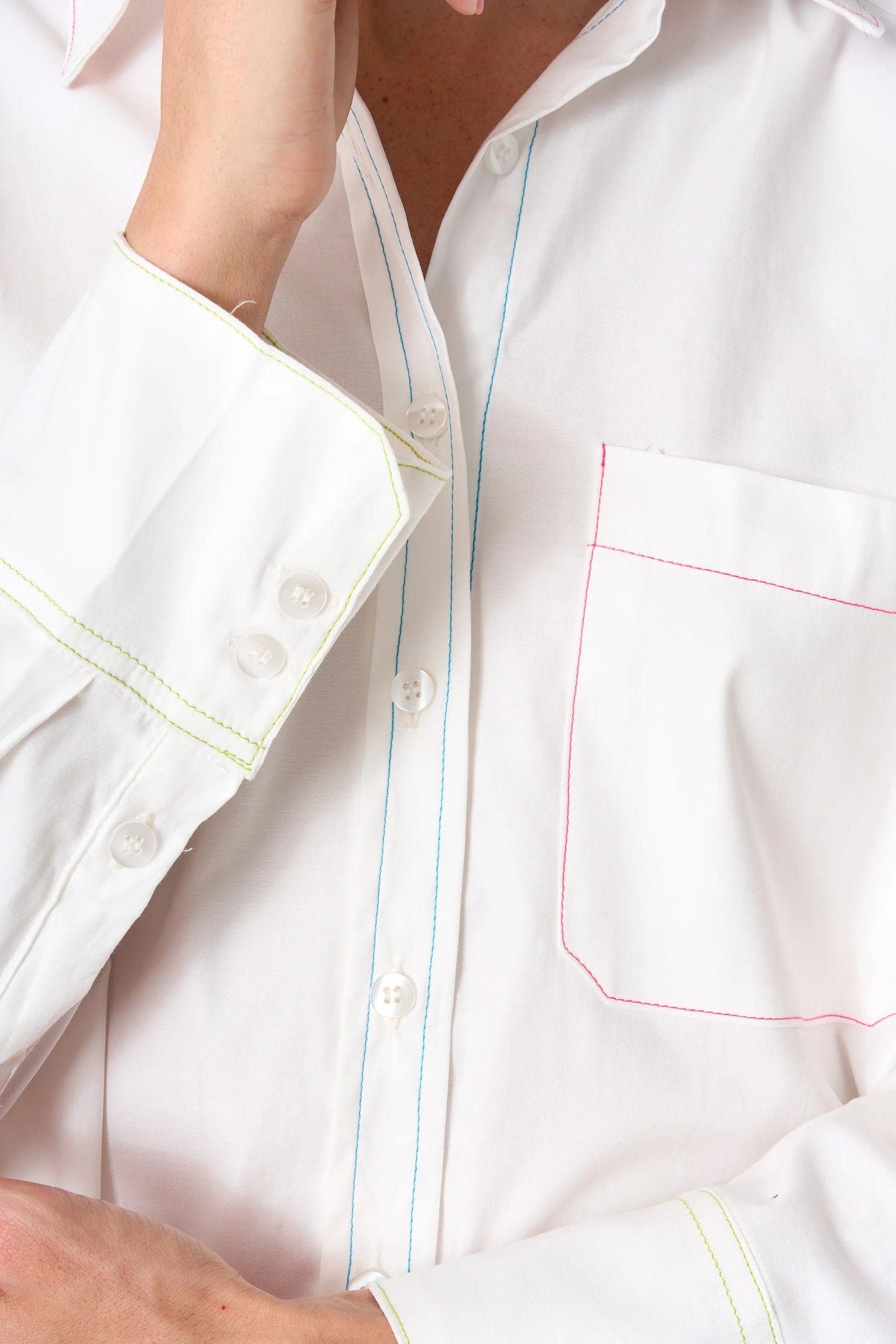 Camisa Costura de Colores