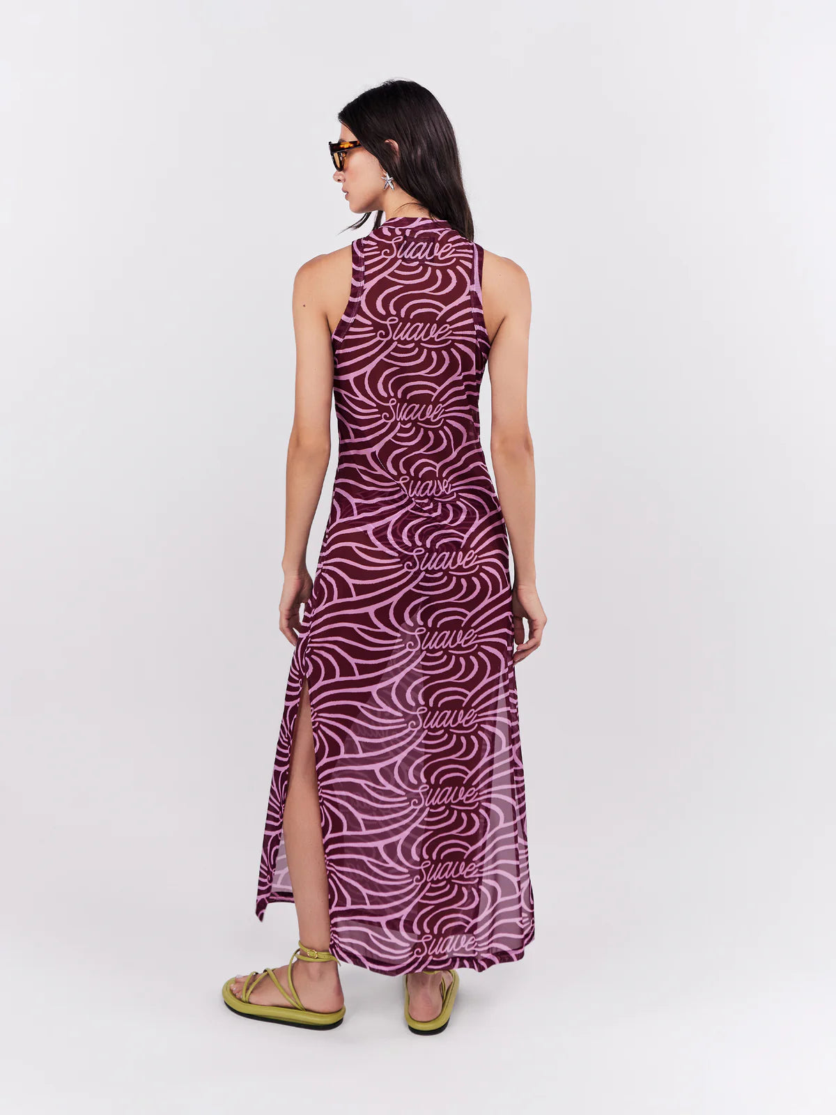 Maxi Vestido Mesh Suave