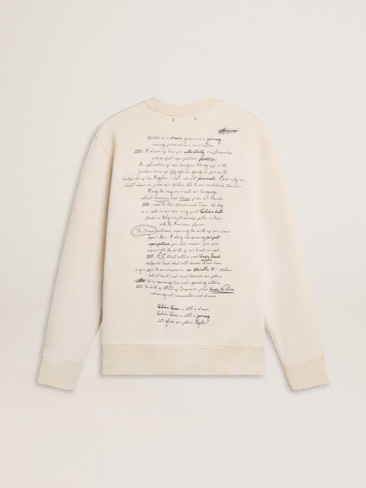 Jersey Crew Neck Fleece Letter