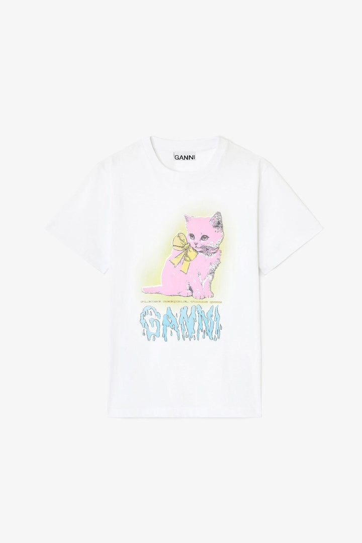 T-Shirt Kitty Neon GANNI T-SHIRT Malva CO