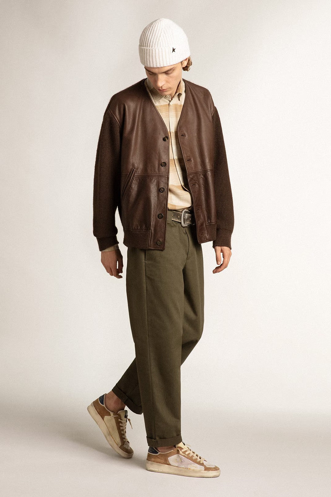 Tenis Golden Goose Stardan Delave Nylon With Net Hombre