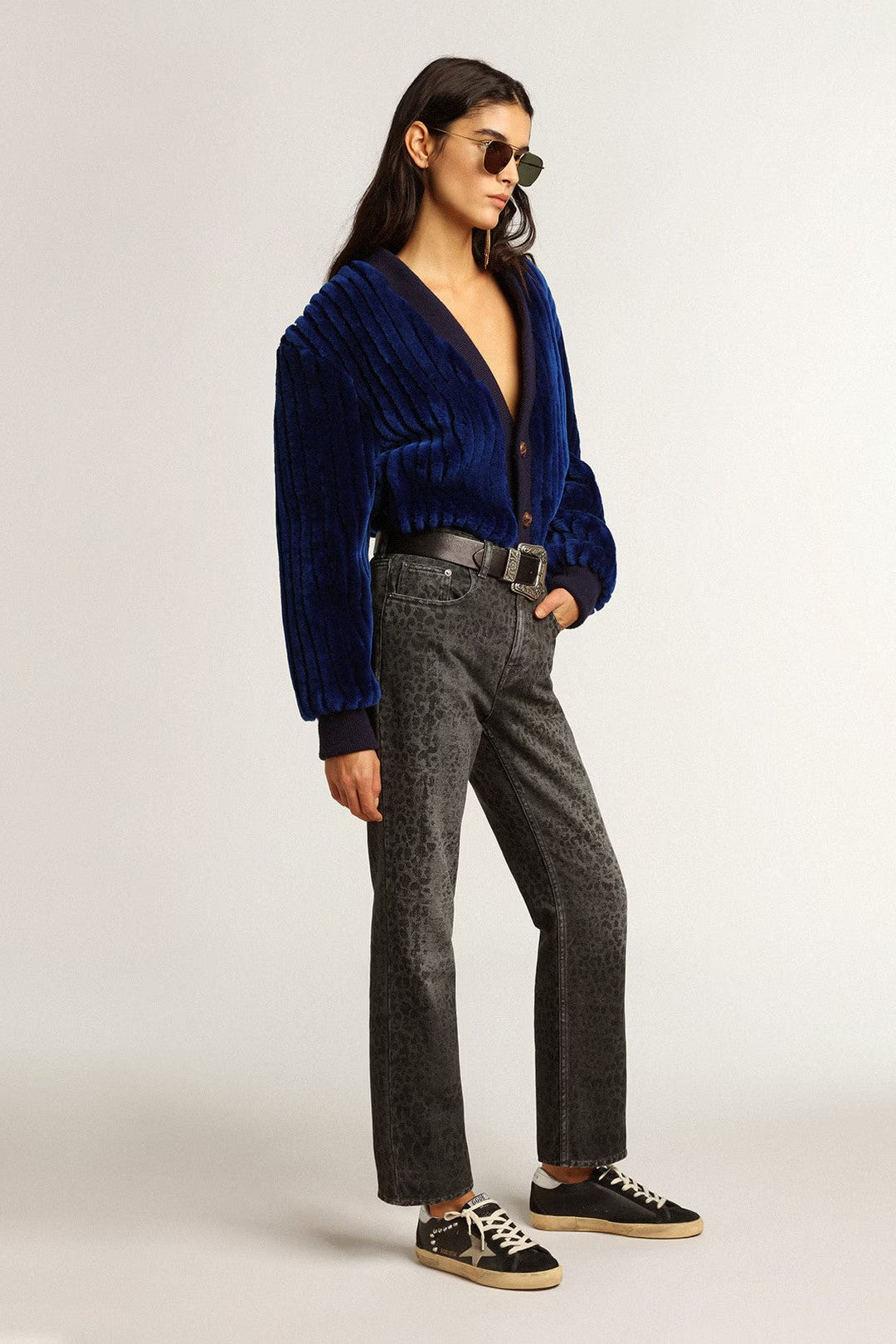 Tenis Golden Goose Super Star Leather With Stitchings And Studs Mujer GOLDEN GOOSE TENIS Malva CO