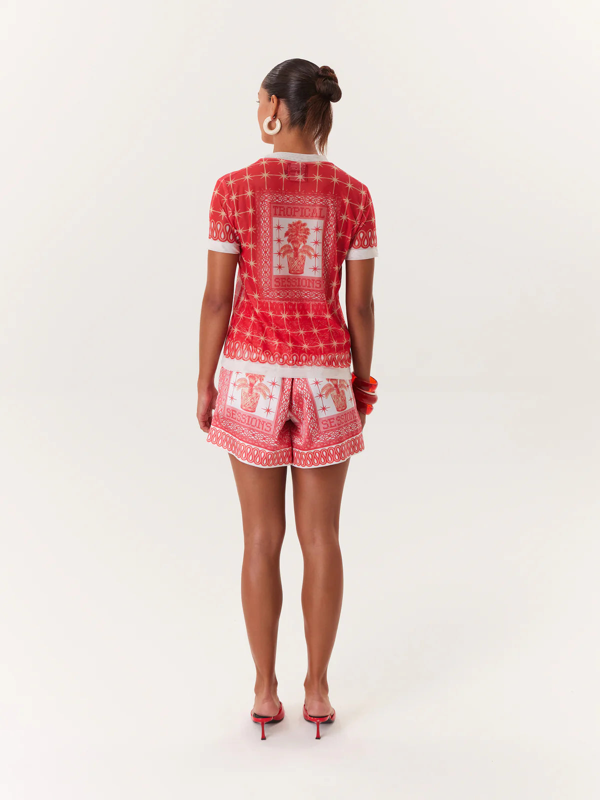 T-Shirt Mesh Tropical Sessions MAYORGA T-SHIRT Malva CO
