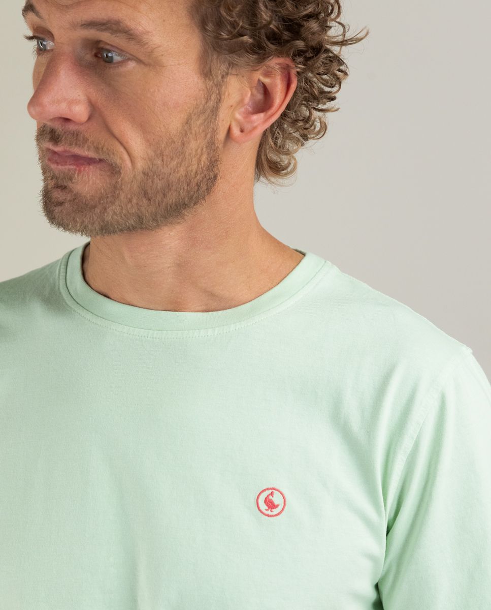 T-Shirt Cuello Caja Garment Dyed EL GANSO T-SHIRT Malva CO