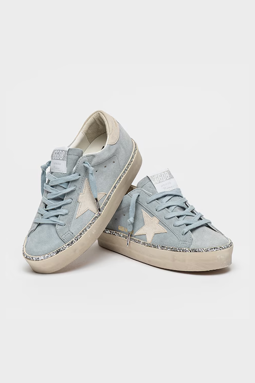 Tenis Golden Goose Hi Star Suede Star And Heel Glitter Mujer GOLDEN GOOSE TENIS Malva CO