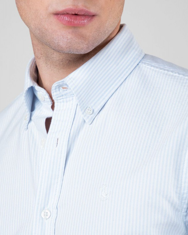 Camisa Oxford Yale Celeste