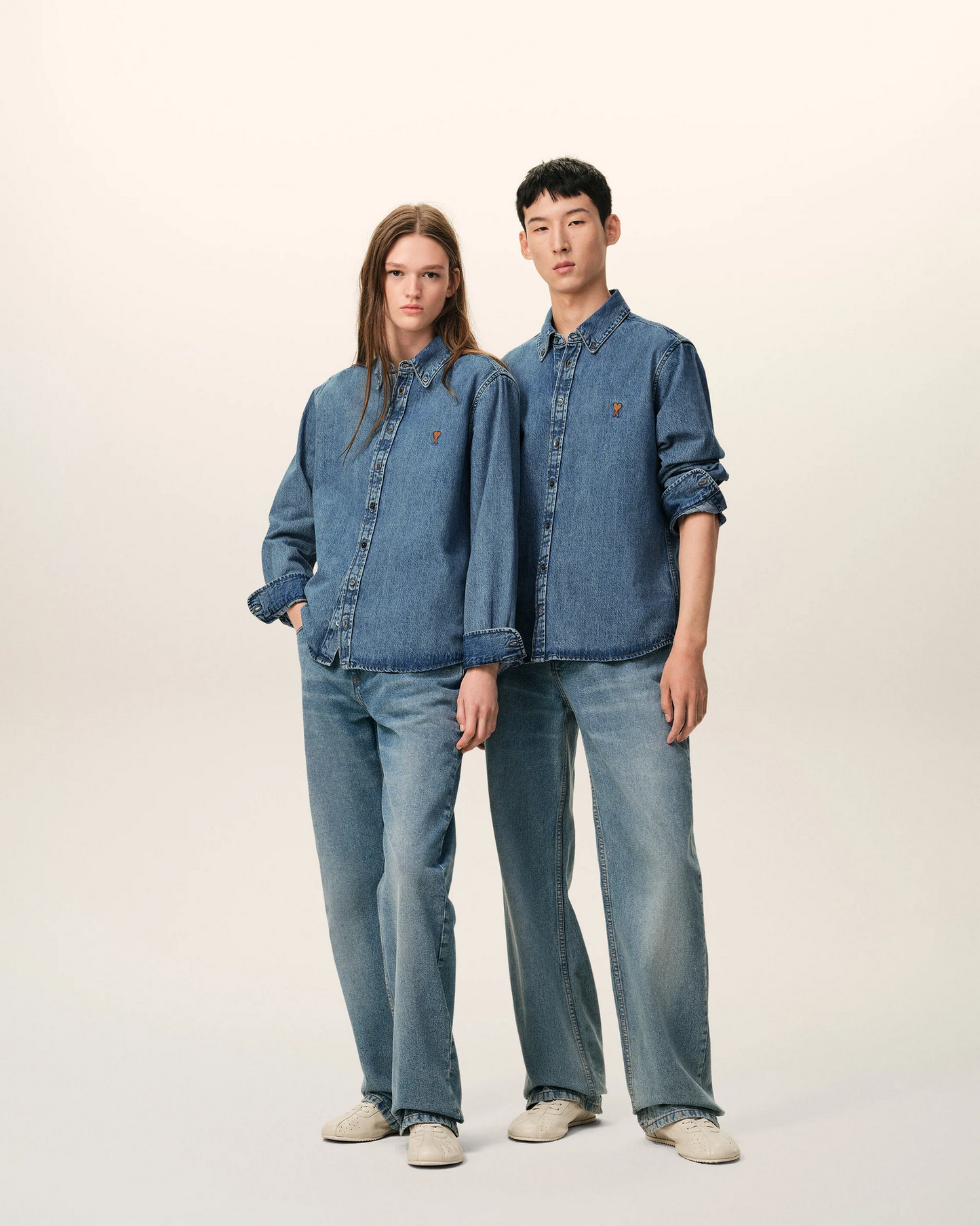 Camisa Ami De Coeur De Algodón Vaquero Unisex