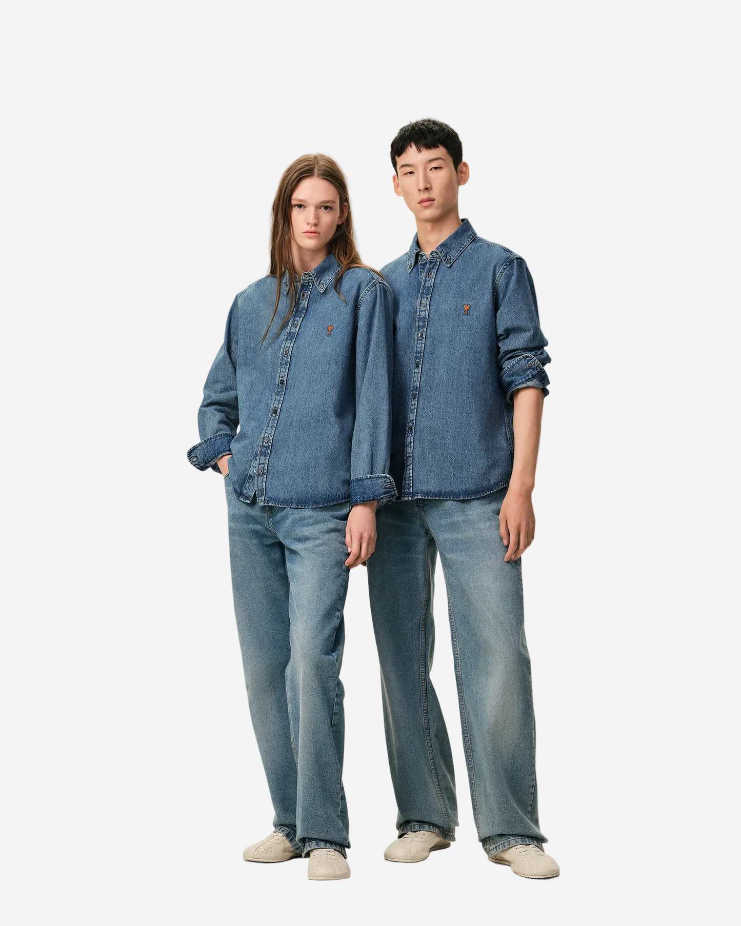 Camisa Ami De Coeur De Algodón Vaquero Unisex