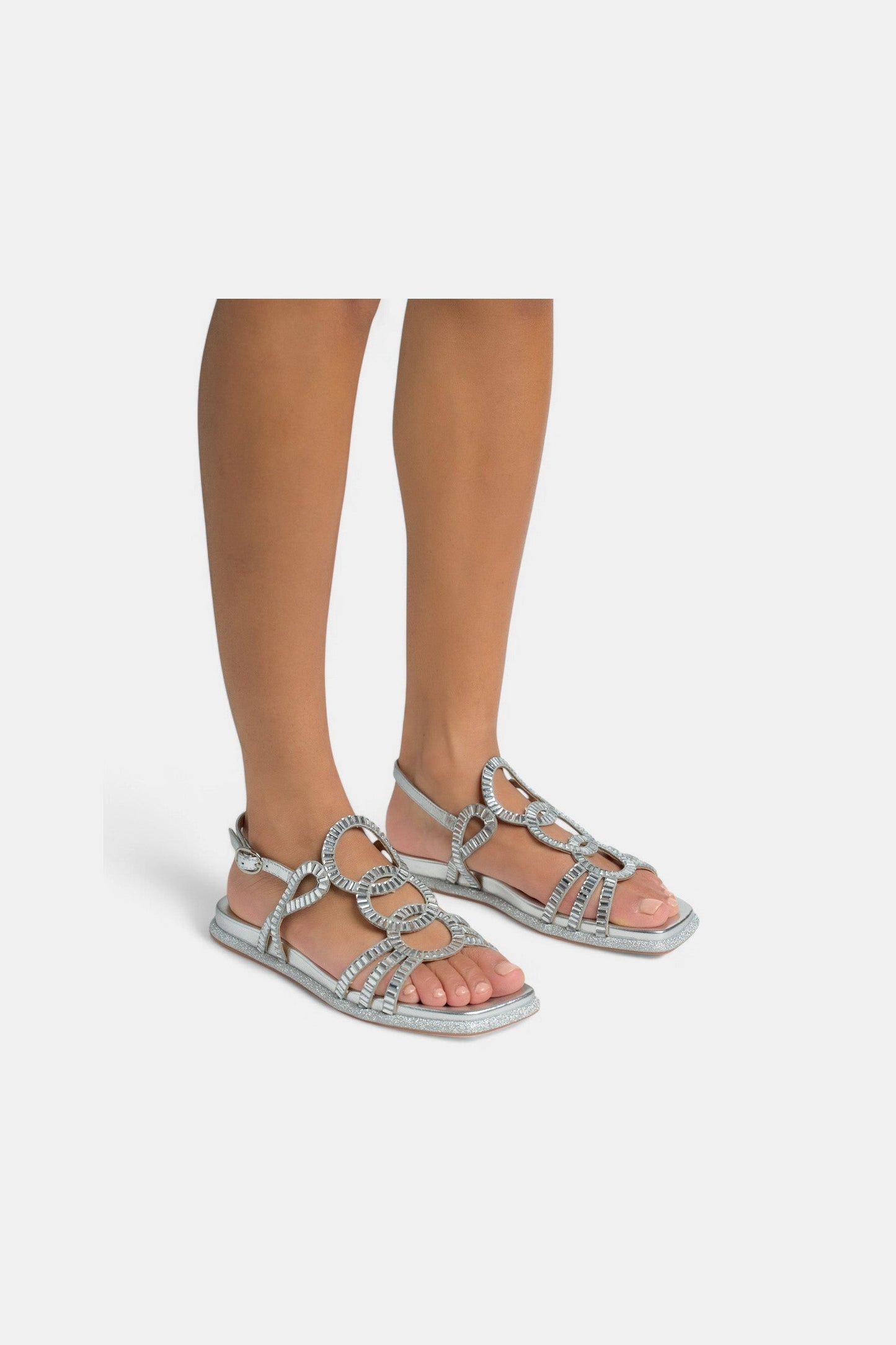 Sandalia Plana Con Tiras SANDALIAS Malva CO