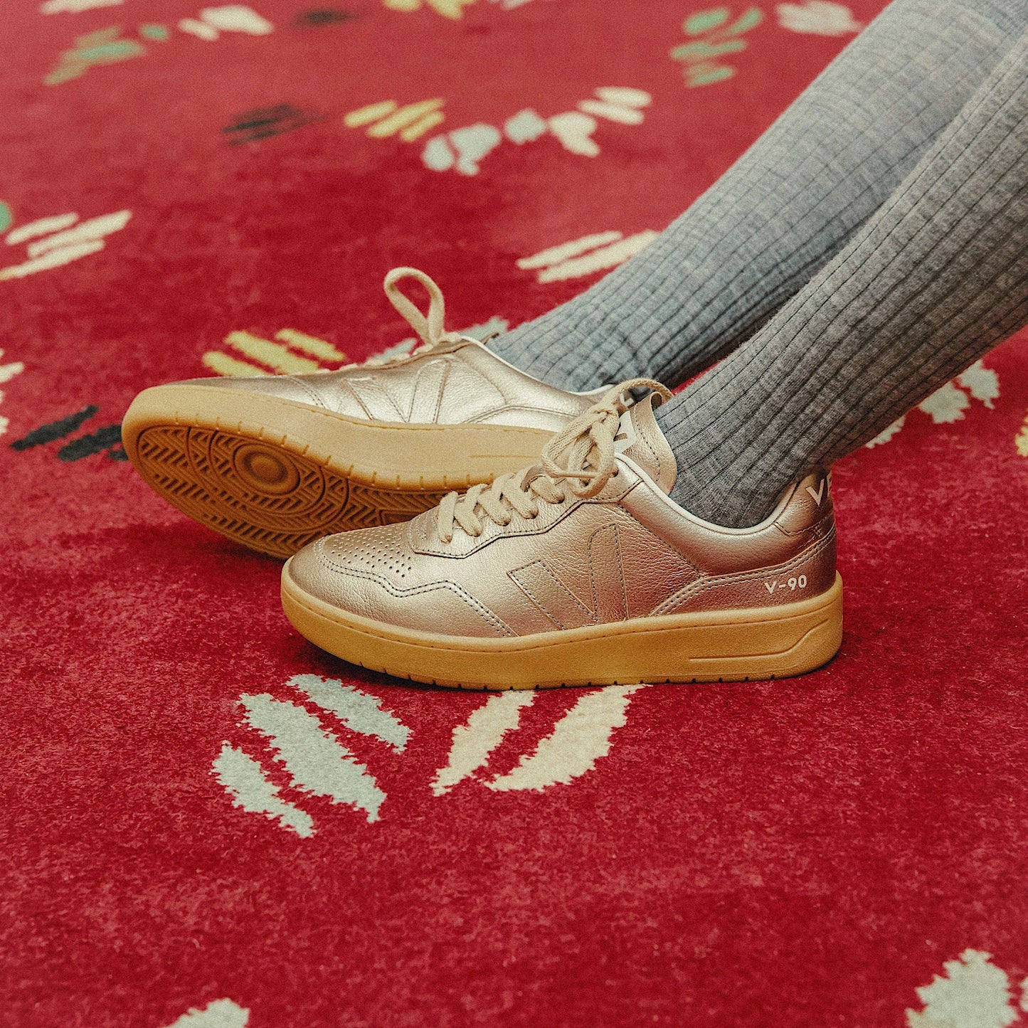 Tenis Veja De Mujer V-90 O.t. Leather