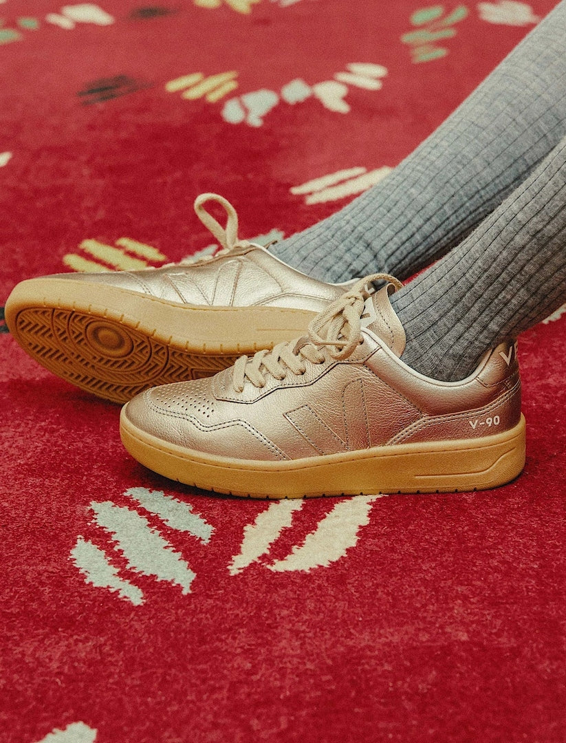 Tenis Veja De Mujer V-90 O.t. Leather VEJA TENIS Malva CO