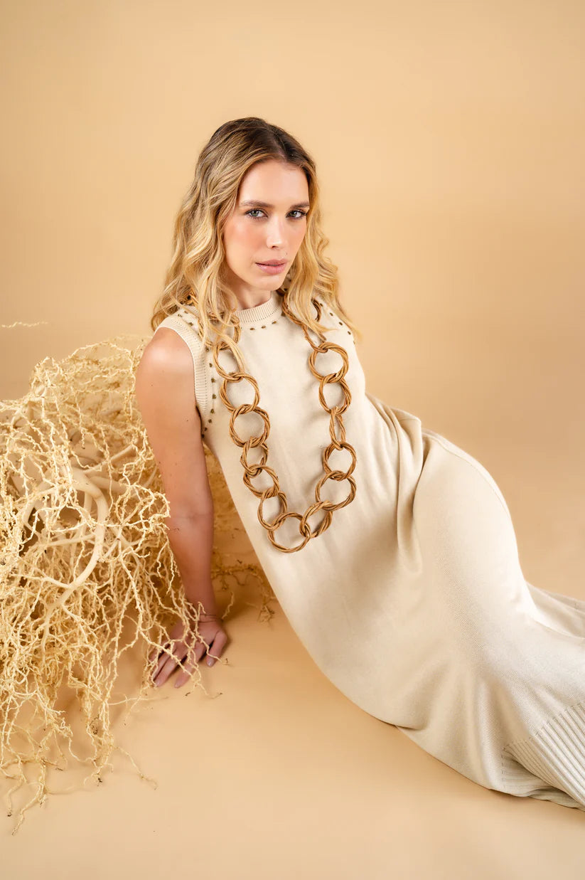 Vestido Raiz Beige VESTIDOS Y SETS Malva CO
