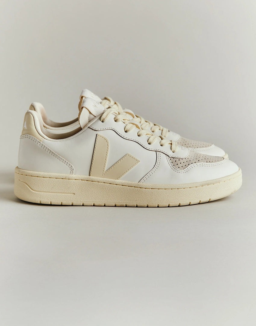 Tenis Veja De Mujer V-10 Leather Pure Calcaire VEJA TENIS Malva CO