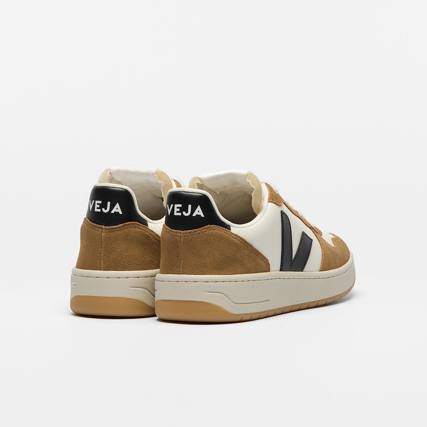 Tenis Veja De Hombre V-10 Leather Pure Black Tent