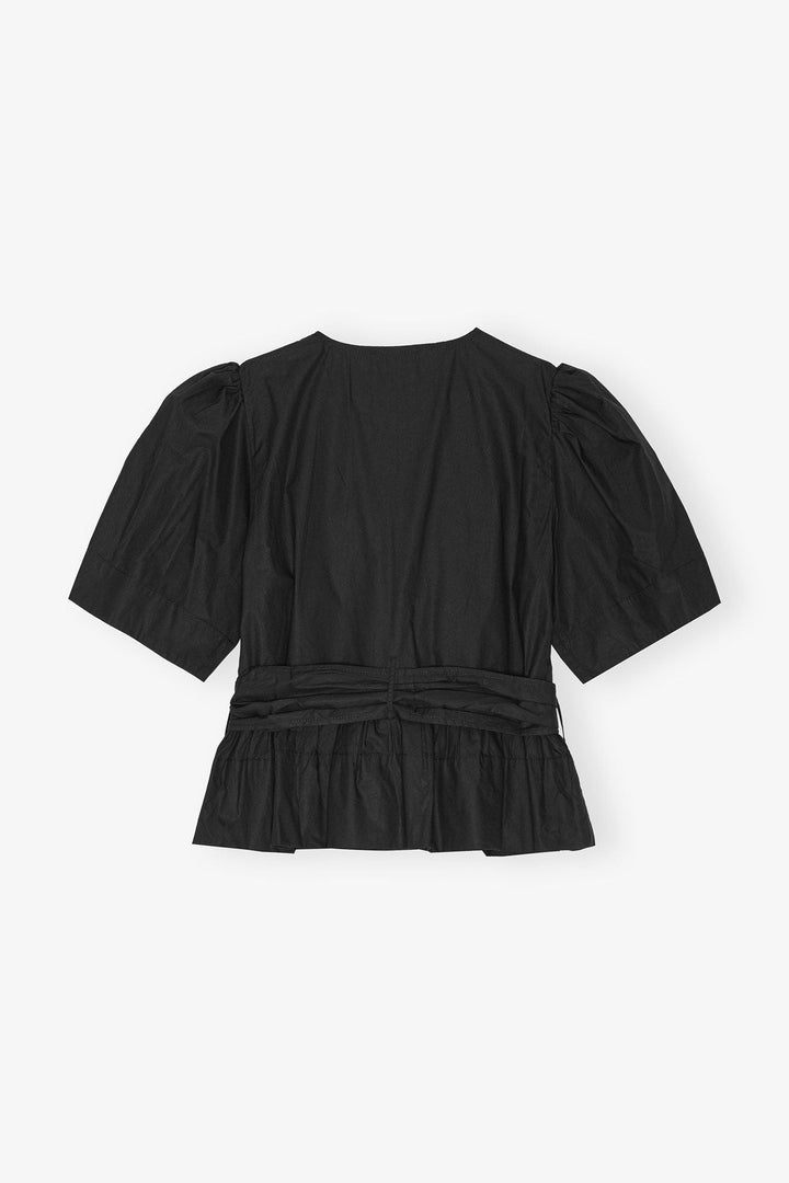 Blusa Washed Stretch Cotton Tie Strap