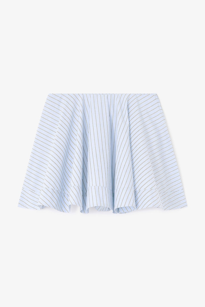 Mini Falda Circle Stripe Cotton GANNI MINI FALDAS Malva CO