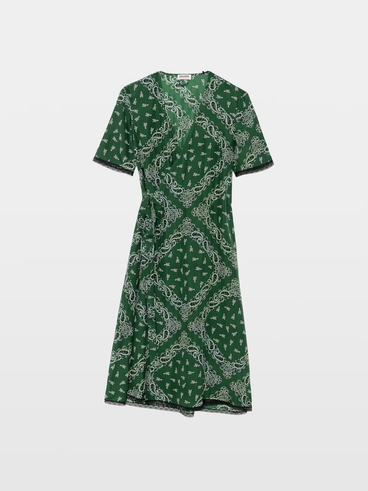 Midi Vestido Reforme Silk Bandana