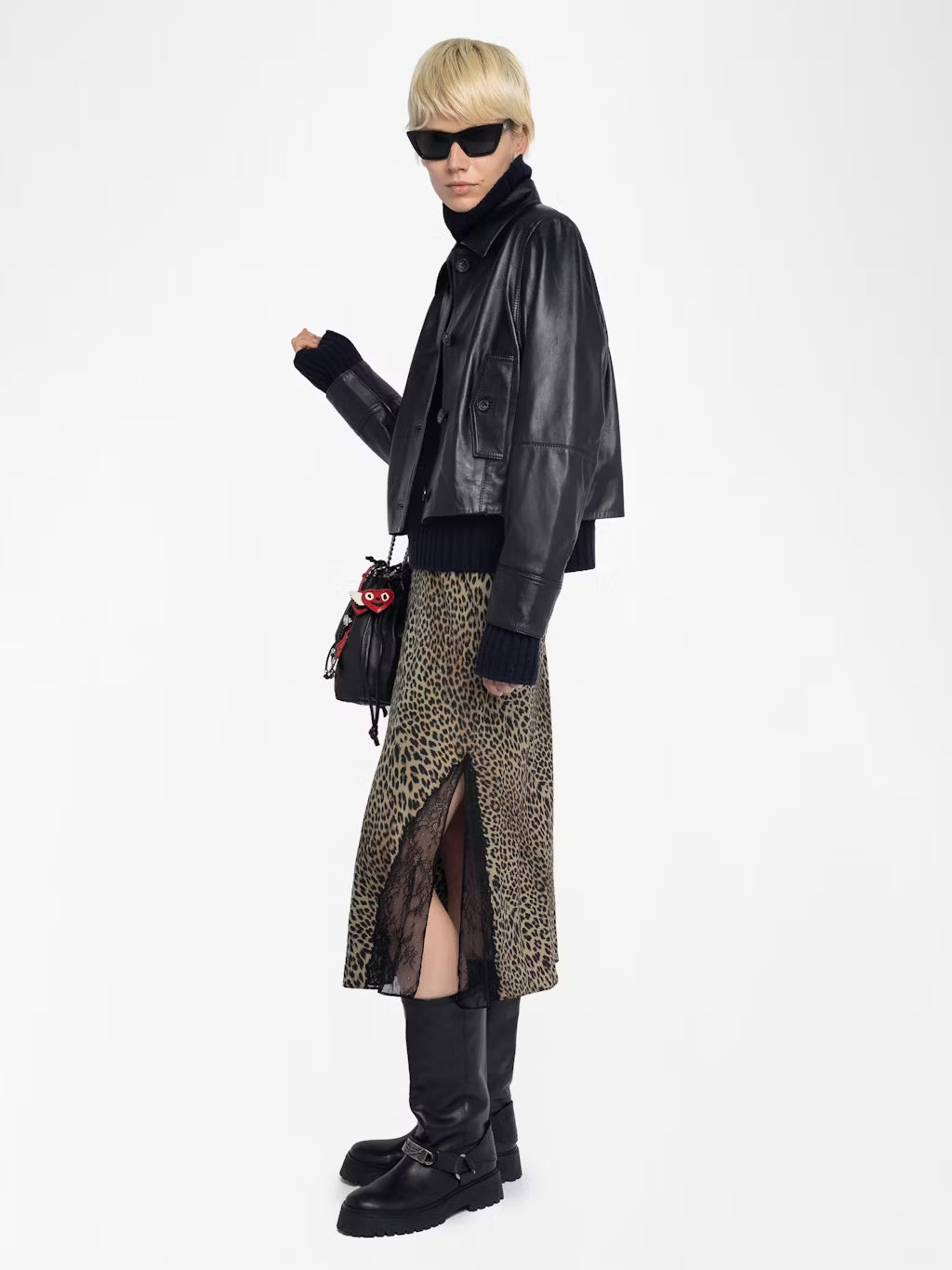 Midi Falda Jayla Soft Leo ZADIG ET VOLTAIRE MIDI FALDAS Malva CO
