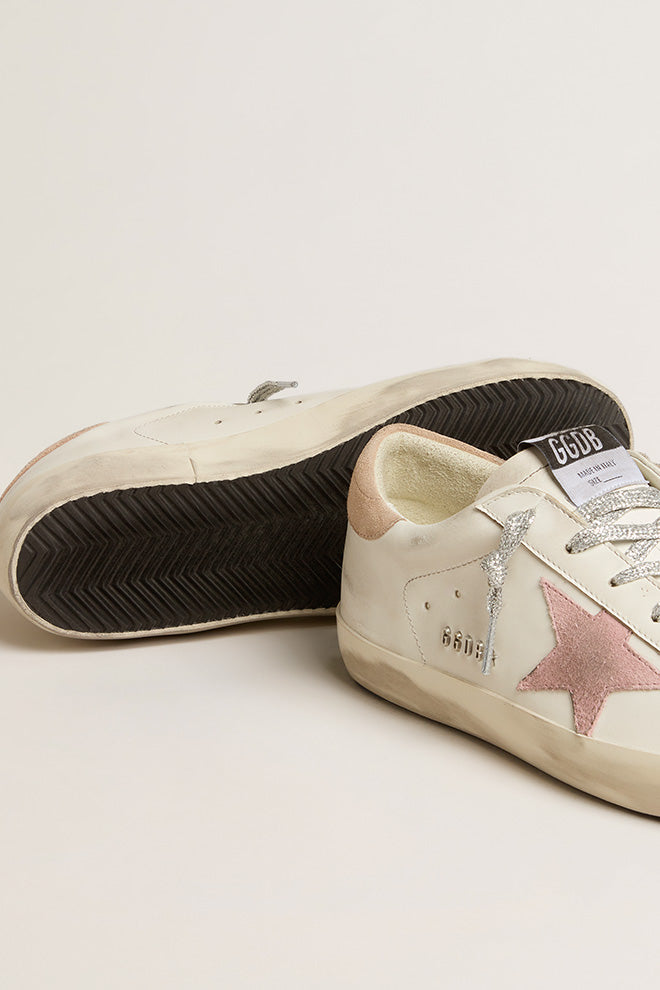 Tenis Golden Goose Super-Star Leather Upper Mujer