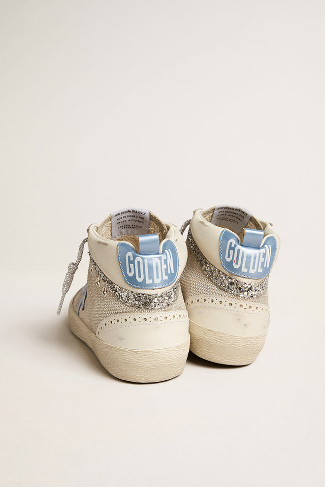 Tenis Golden Goose Mid Star Net And Leather Mujer