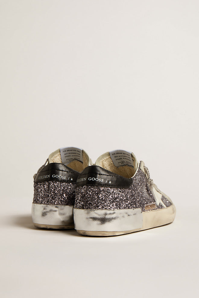 Tenis Golden Goose Super Star Glitter Mujer