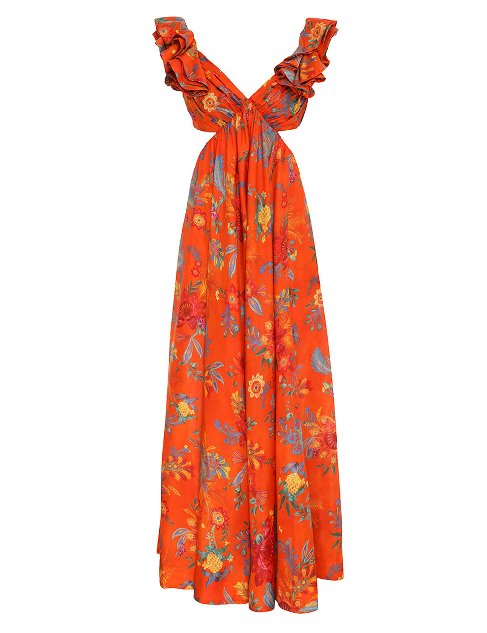 Vestido Ginger Frill ZIMMERMANN MIDI VESTIDOS Malva CO