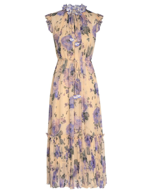 Vestido Lyrical Flutter ZIMMERMANN MIDI VESTIDOS Malva CO