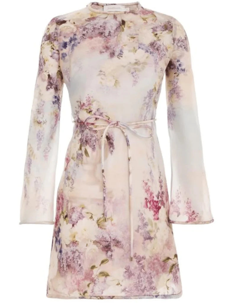 Vestido Luminosity Bias ZIMMERMANN MINI VESTIDOS Malva CO