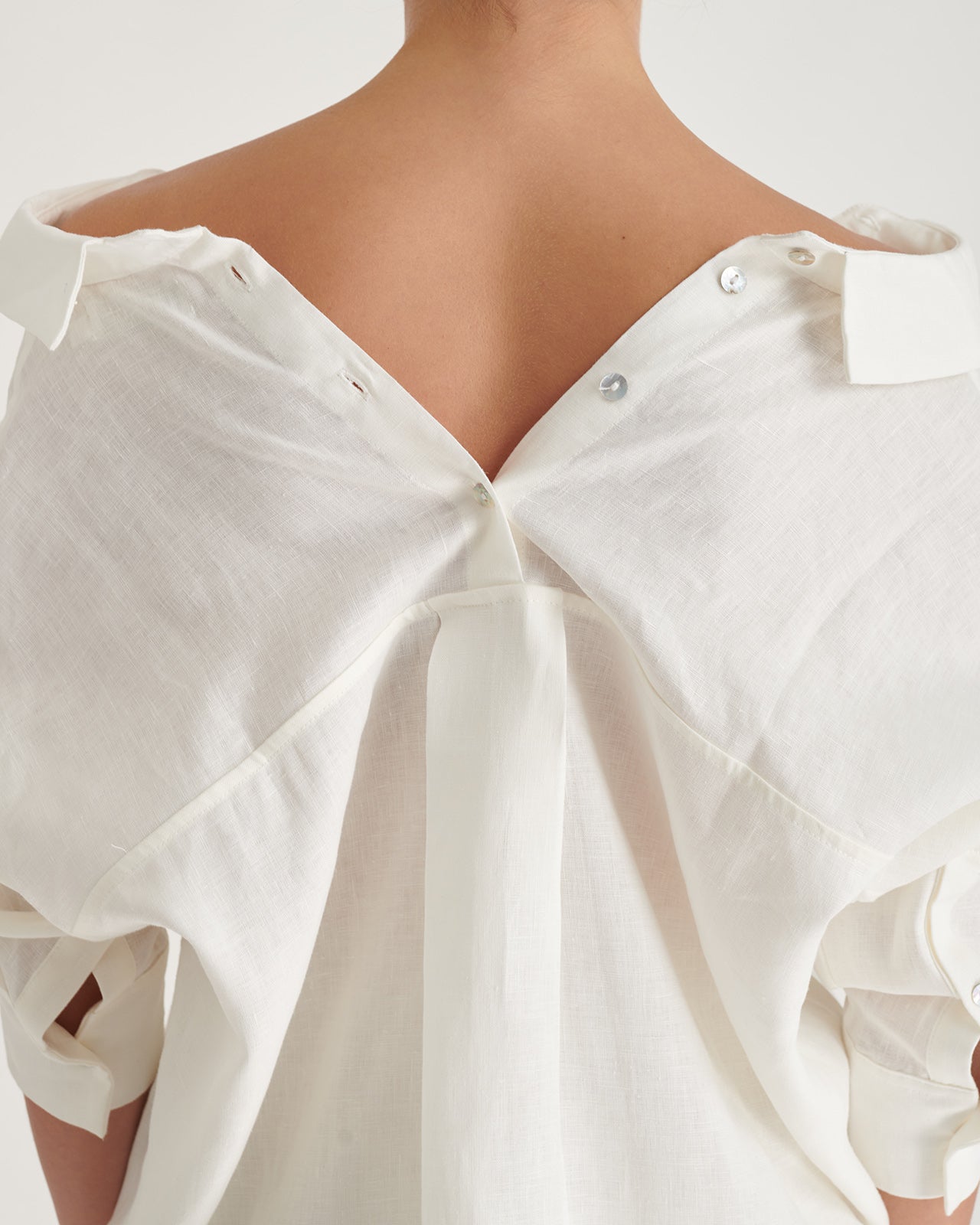 Blusón Leiscy Blanco VOIE CAMISAS Malva CO