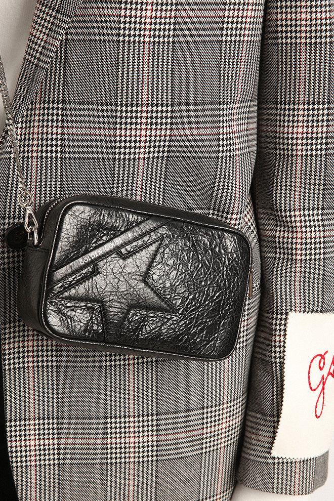 Bolso Mini Star Wrinkled Calf Leather Body And Star