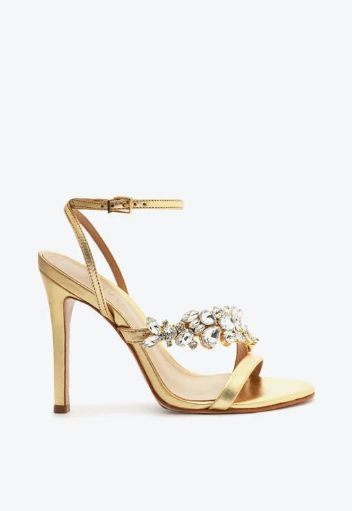 Sandalias Tacón Alto Piel Brillante - Main Image