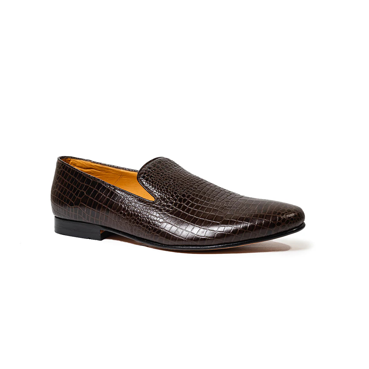 Mocasines Cuero Grabado Cocodrilo