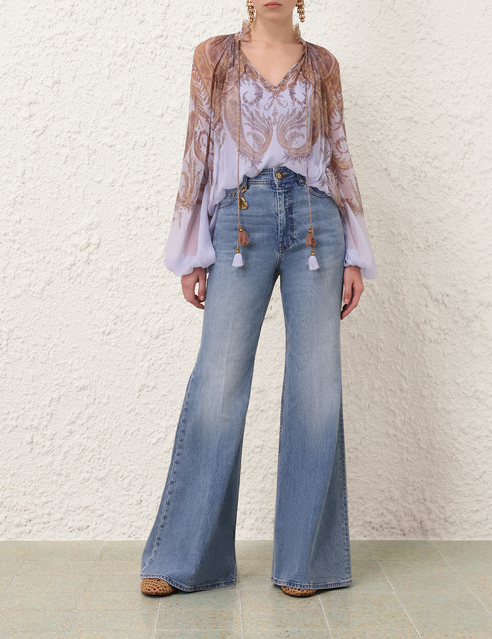 Blusa Hypnotic Billow ZIMMERMANN BLUSAS Malva CO