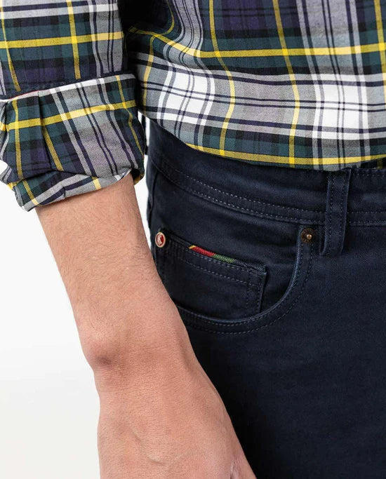 Pantalon 5 Bolsillos Básico Marino